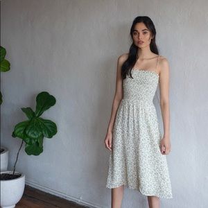 Reformation Sable Midi Dress in Ivy - size XS